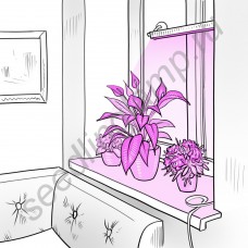 Светильник на удобных присосках для растений на подоконнике "Майя"