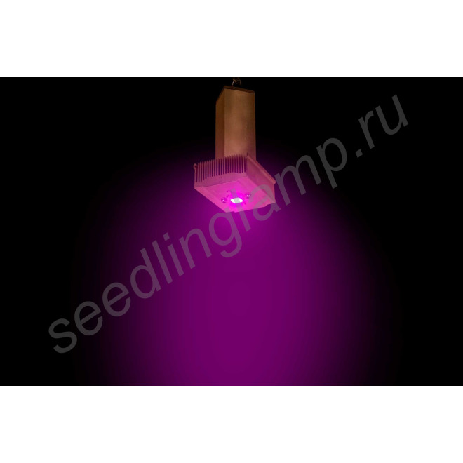 Полноспектровый 10Вт фитосветодиод на радиаторе LED grow light "Мерак"